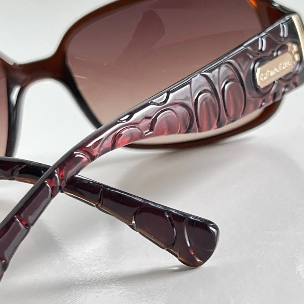 Coach Women's Brown Sunglasses UV400 Protection - Picture 7 of 14